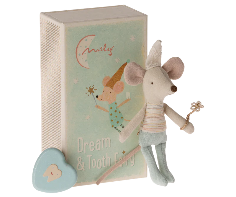 Maileg - Tooth Fairy Mouse, Little Brother in Match Box