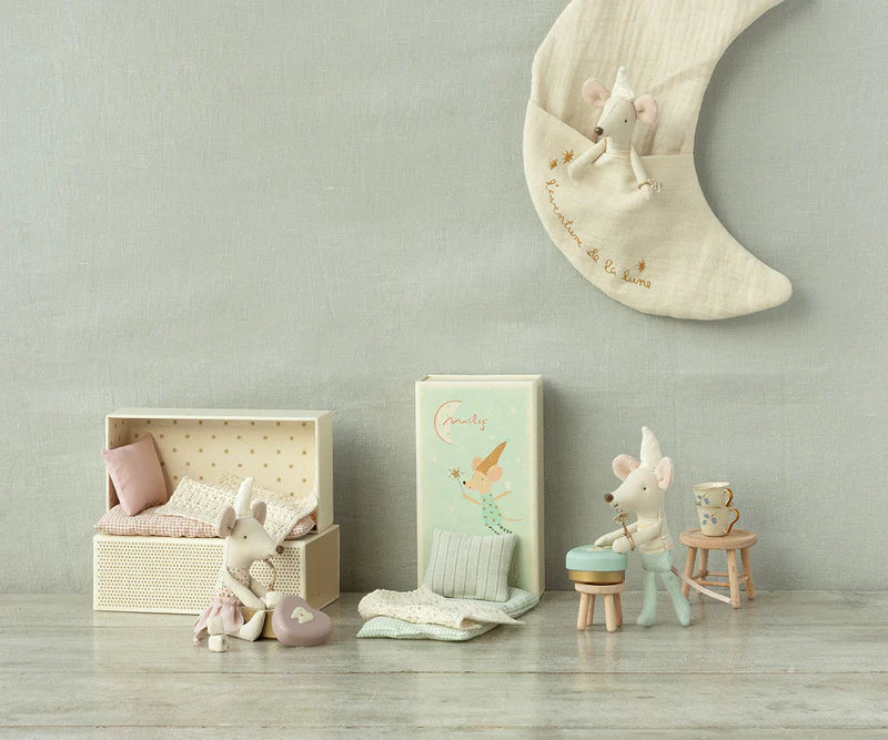 Maileg - Tooth Fairy Mouse, Little Brother in Match Box