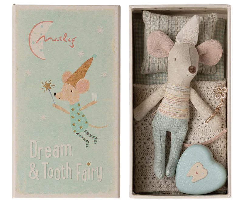 Maileg - Tooth Fairy Mouse, Little Brother in Match Box