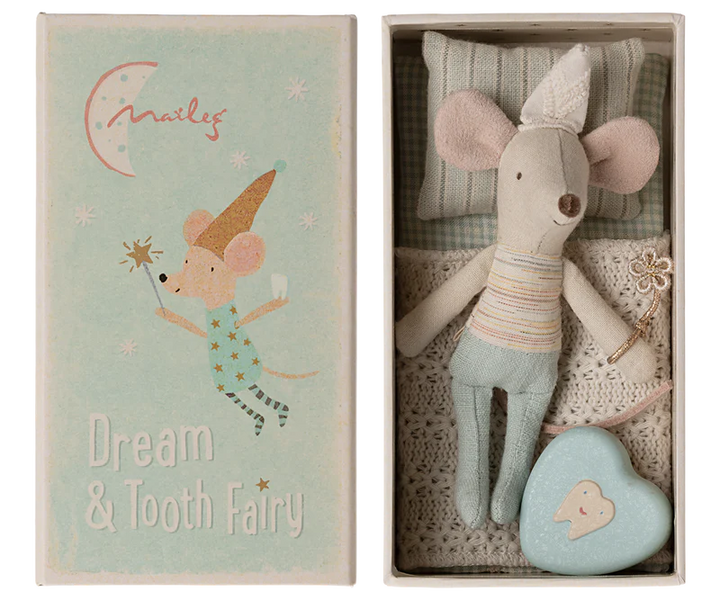 Maileg - Tooth Fairy Mouse, Little Brother in Match Box
