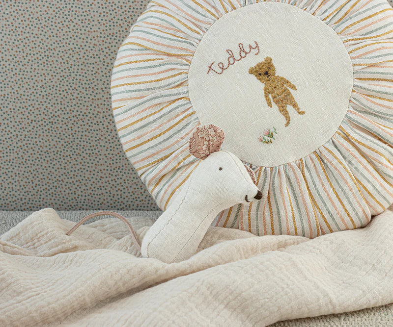 Maileg - Small Cushion - Teddy Embroidery