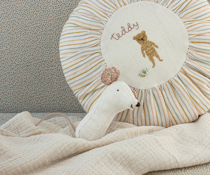 Maileg - Small Cushion - Teddy Embroidery