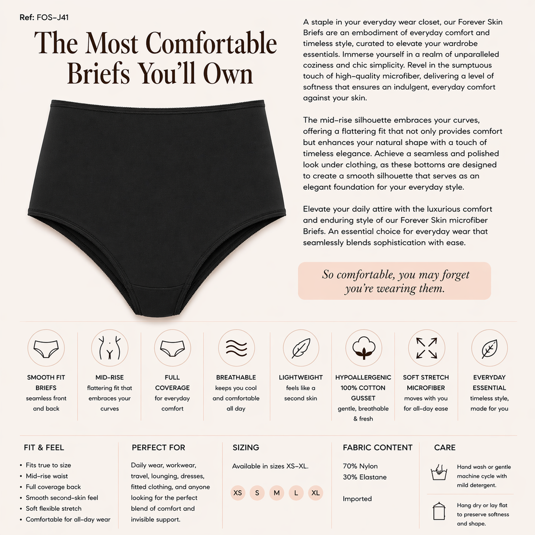 Forever Skin Microfiber Brief