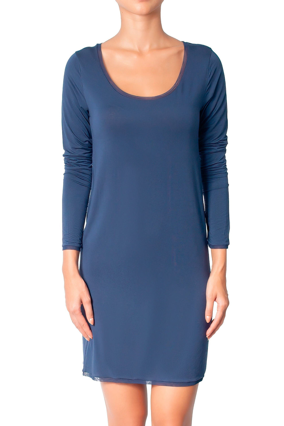 Douceur Soft Long Sleeve T-Shirt Dress Navy / XS