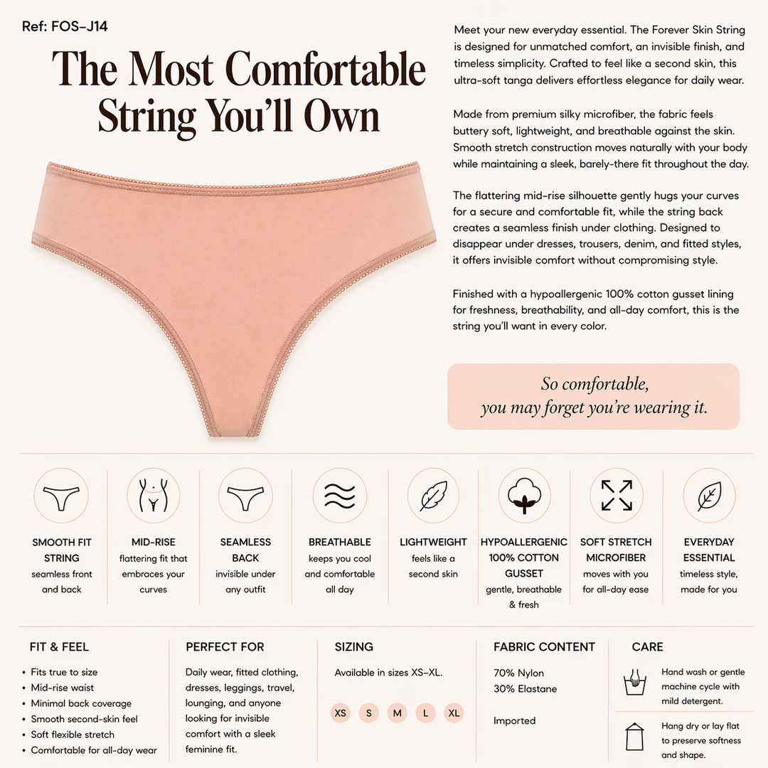 FOS-J14 Forever Skin Microfiber Thong