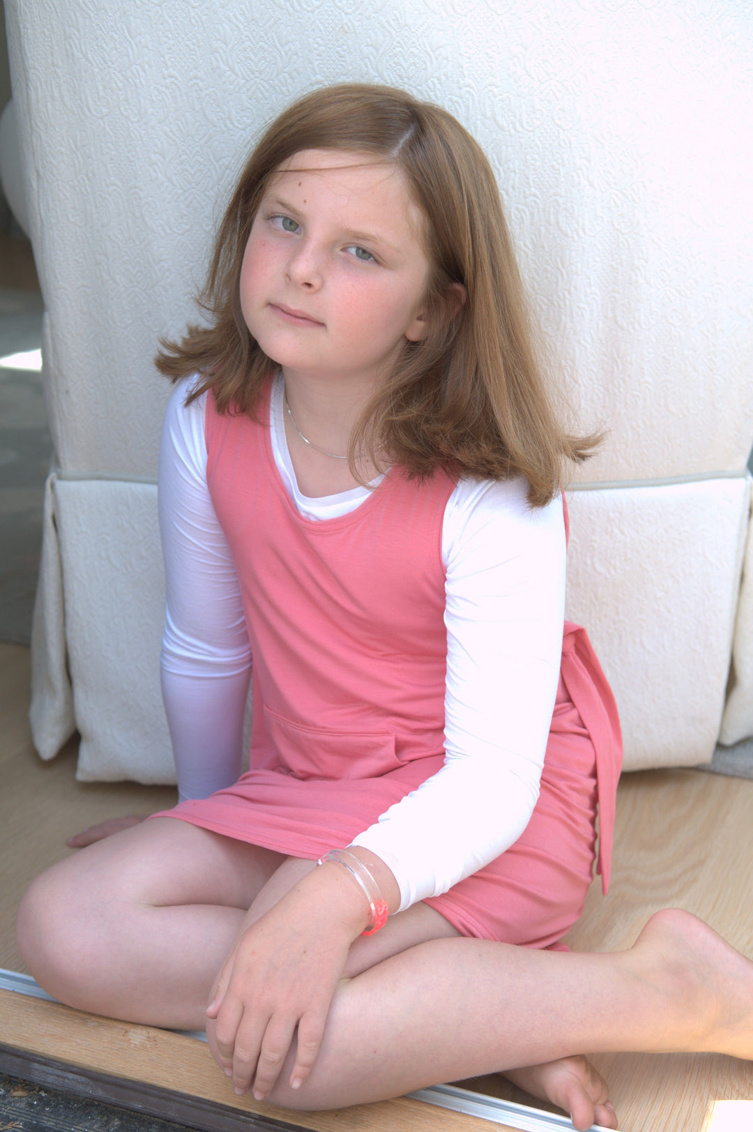 DOUCEUR SOFT GIRLS APRON DRESS