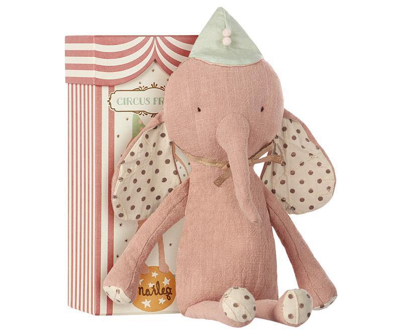 MAILEG-Circus Friends Elephant Rose - DOUCEURSOFT.COM